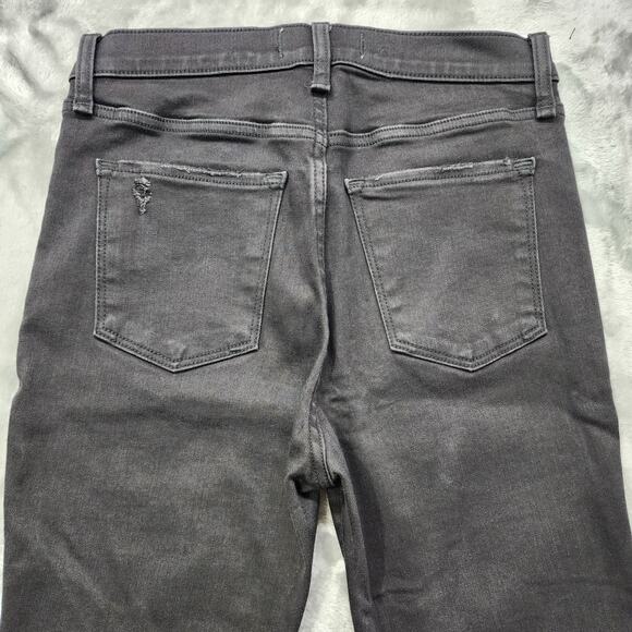 Abercrombie & Fitch Jeans Womens 28/6S SHORT Black Super Skinny Ankle High Rise - Picture 5 of 13